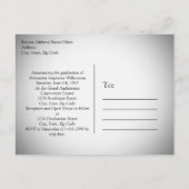 Medical Caduceus Laurel Aankondigingskaart (Achterkant)