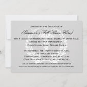 Medical Caduceus Laurel Afstuderen Uitnodiging (Achterkant)