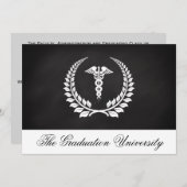 Medical Caduceus Laurel Kaart (Voorkant / Achterkant)