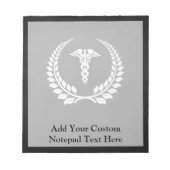 Medical Caduceus Laurel Notitieblok (Voorkant)