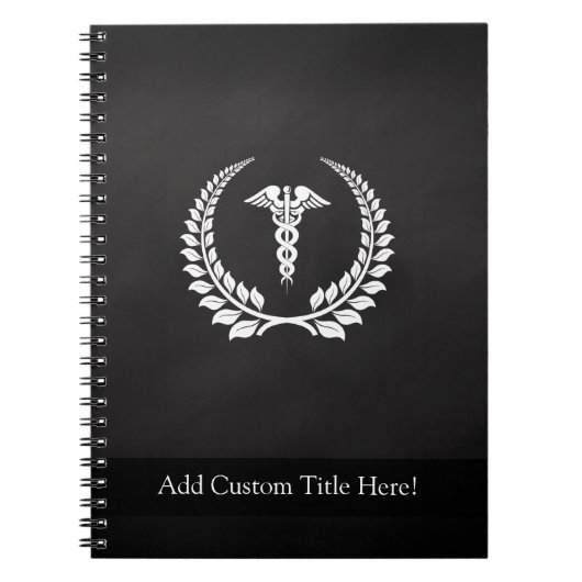 Medical Caduceus Laurel Notitieboek (Voorkant)