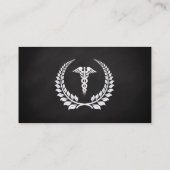 Medical Caduceus Laurel Visitekaartje (Achterkant)