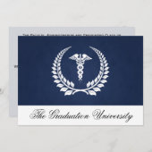 Medical Caduceus Laurel w/Blue Kaart (Voorkant / Achterkant)