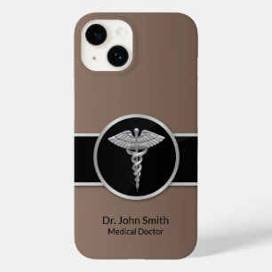 Medical Caduceus Silver Professional Case-Mate iPhone 14 Hoesje