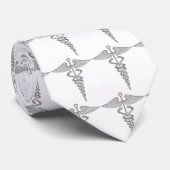 Medical Caduceus Stropdas (Opgerold)