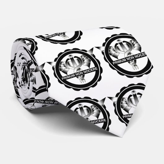 Medical Caduceus Stropdas - Do No Harm (Opgerold)