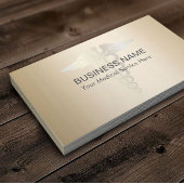Medical Caduceus Symbool Classy Gold Professional Visitekaartje