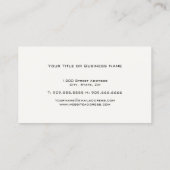 Medical Caduceus Visitekaartje (Achterkant)