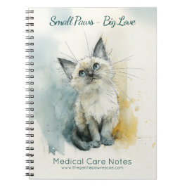 Medical Care Notes Animal Rescue Notitieboek