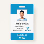Medical Center Employee Zurse Foto ID Badge (Voorkant)