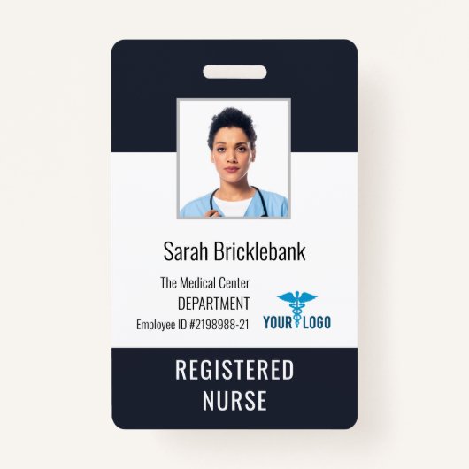 Medical Center Employee Zurse Foto ID Badge (Voorkant)