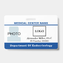 Medical Center ziekenhuis Logo Barcode Foto Badge