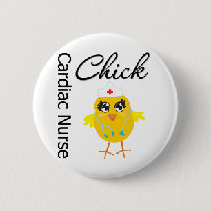 Medical Chick v1 Hartverpleegkundige Ronde Button 5,7 Cm