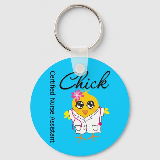 Medical Chick v2 Certified Nurse Assistant Sleutelhanger (Voorkant)