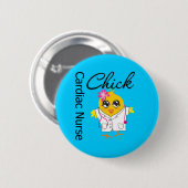 Medical Chick v2 Hartverpleegster Ronde Button 5,7 Cm (Voorkant /achterkant)