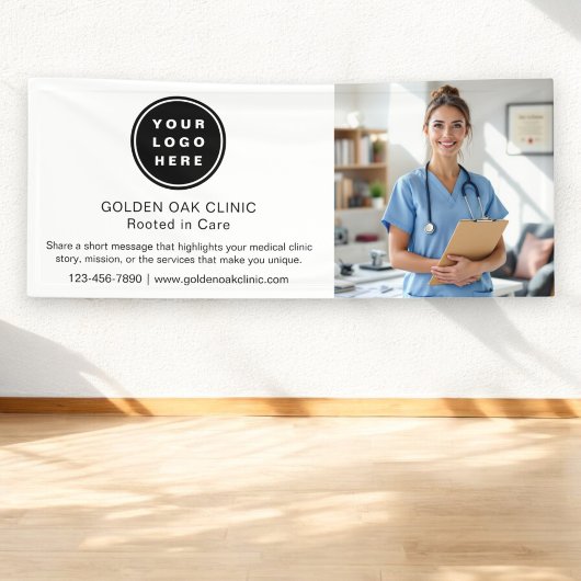 Medical Clinic Health Business Logo Foto Spandoek
