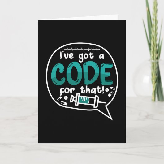Medical Code I've Got A Code For That ICD Coding Kaart (Voorkant)