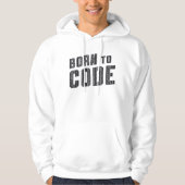 Medical Coder Born To Code Coding ICD Programmer Hoodie (Voorkant)