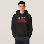Medical Coder Born To Code ICD Coding Programmer Hoodie (Voorkant volledig)