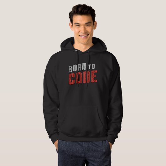 Medical Coder Born To Code ICD Coding Programmer Hoodie (Voorkant volledig)