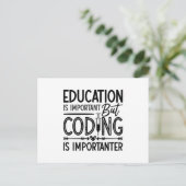 Medical Coder Education Is Important Coding ICD Briefkaart (Staand voorkant)