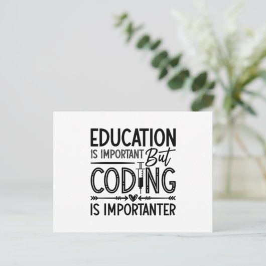 Medical Coder Education Is Important Coding ICD Briefkaart (Staand voorkant)