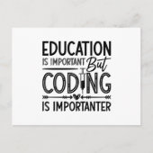Medical Coder Education Is Important Coding ICD Briefkaart (Voorkant)