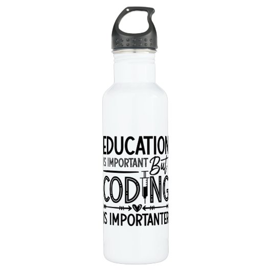 Medical Coder Education Is Important Coding ICD Waterfles (Voorkant)