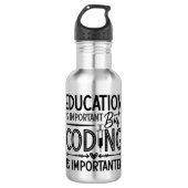 Medical Coder Education Is Important Coding ICD Waterfles (Voorkant)