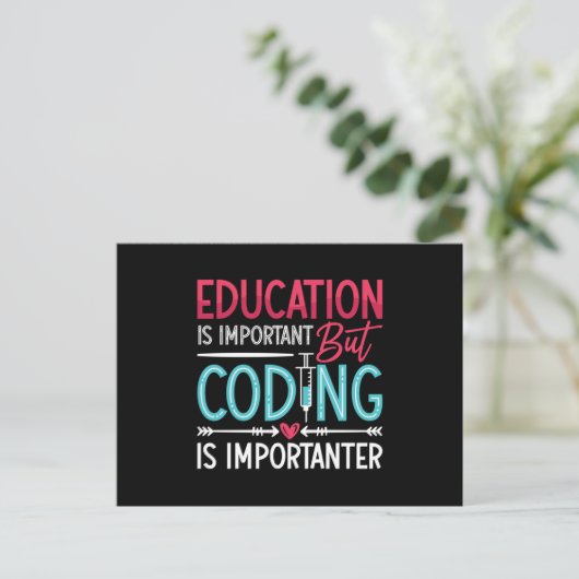 Medical Coder Education Is Important ICD Coding Briefkaart (Staand voorkant)