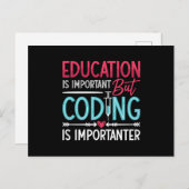 Medical Coder Education Is Important ICD Coding Briefkaart (Voorkant / Achterkant)
