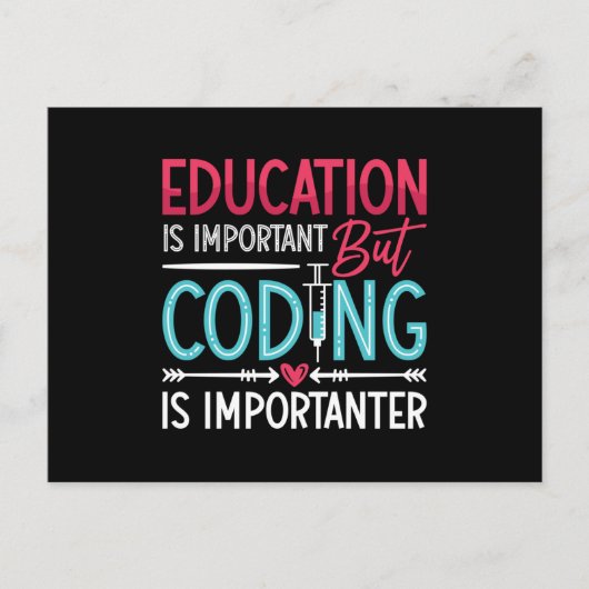 Medical Coder Education Is Important ICD Coding Briefkaart (Voorkant)