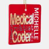 Medical Coder Extraordinaire CUSTOM Keramisch Ornament (Rechts)