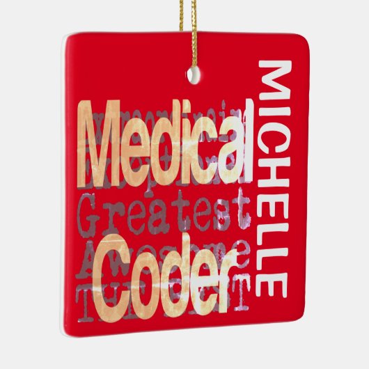 Medical Coder Extraordinaire CUSTOM Keramisch Ornament (Rechts)