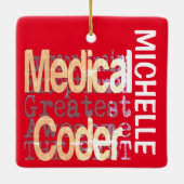 Medical Coder Extraordinaire CUSTOM Keramisch Ornament (Achterkant)
