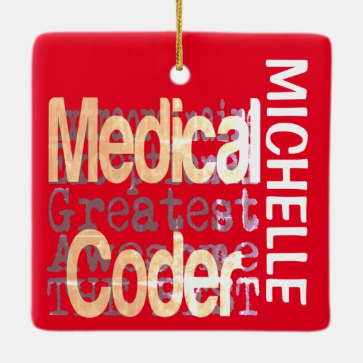Medical Coder Extraordinaire CUSTOM Keramisch Ornament (Achterkant)