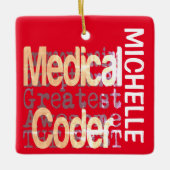 Medical Coder Extraordinaire CUSTOM Keramisch Ornament (Voorkant)