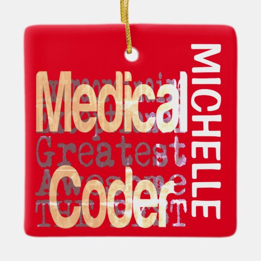 Medical Coder Extraordinaire CUSTOM Keramisch Ornament (Voorkant)