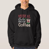 Medical Coder Fueled By Coffee Coding Programmer Hoodie (Voorkant)