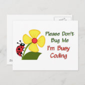 Medical Coder Ladybug Briefkaart (Voorkant / Achterkant)