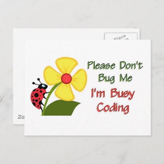 Medical Coder Ladybug Briefkaart (Voorkant / Achterkant)