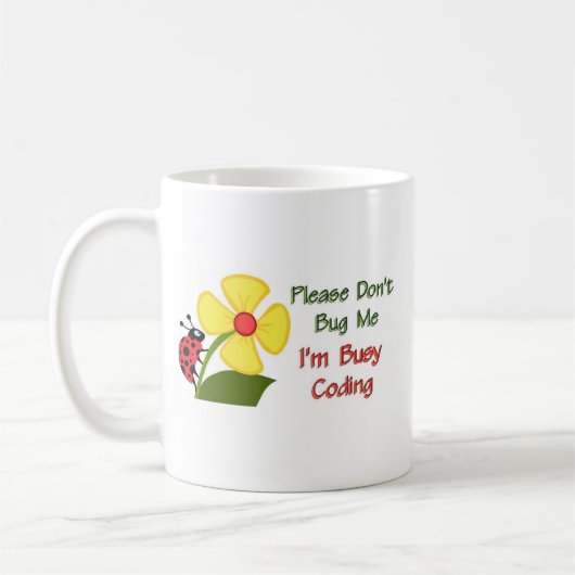 Medical Coder Ladybug Koffiemok (Links)