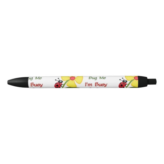 Medical Coder Ladybug Zwarte Inkt Pen (Voorkant)