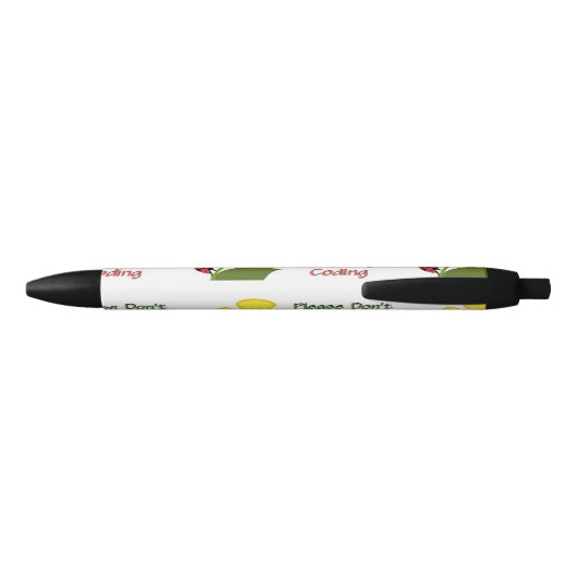Medical Coder Ladybug Zwarte Inkt Pen (Achterkant)