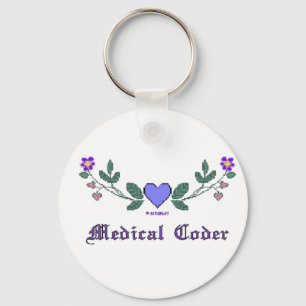 Medical Coders Blue CS Print Sleutelhanger