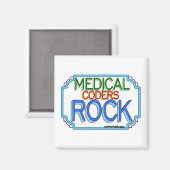 Medical Coders Rock Magneet (Voorkant / Achterkant)