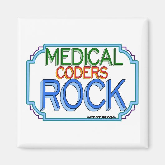 Medical Coders Rock Magneet (Voorkant)