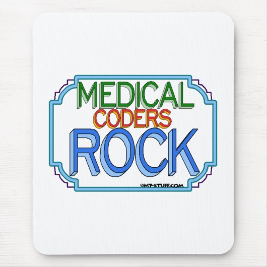 Medical Coders Rock Muismat (Voorkant)