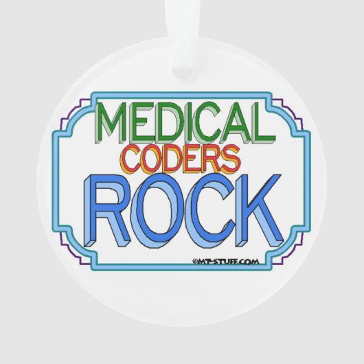 Medical Coders Rock Ornament (achterkant)