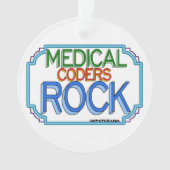 Medical Coders Rock Ornament (voorkant)
